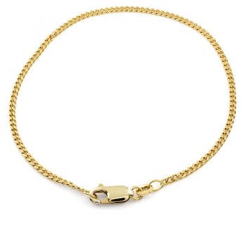 18ct gold 3.5g 8 inch curb Bracelet